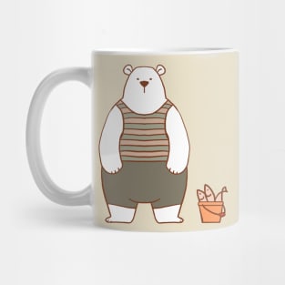 Polar bear and fish Mug